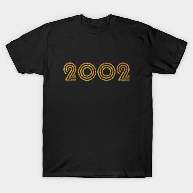 2002 Birth Year Glitter Effect T-Shirt by Elsie Bee Designs